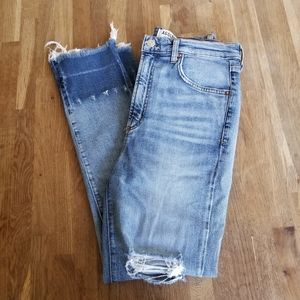 Agolde Ruby super high straight crop jeans